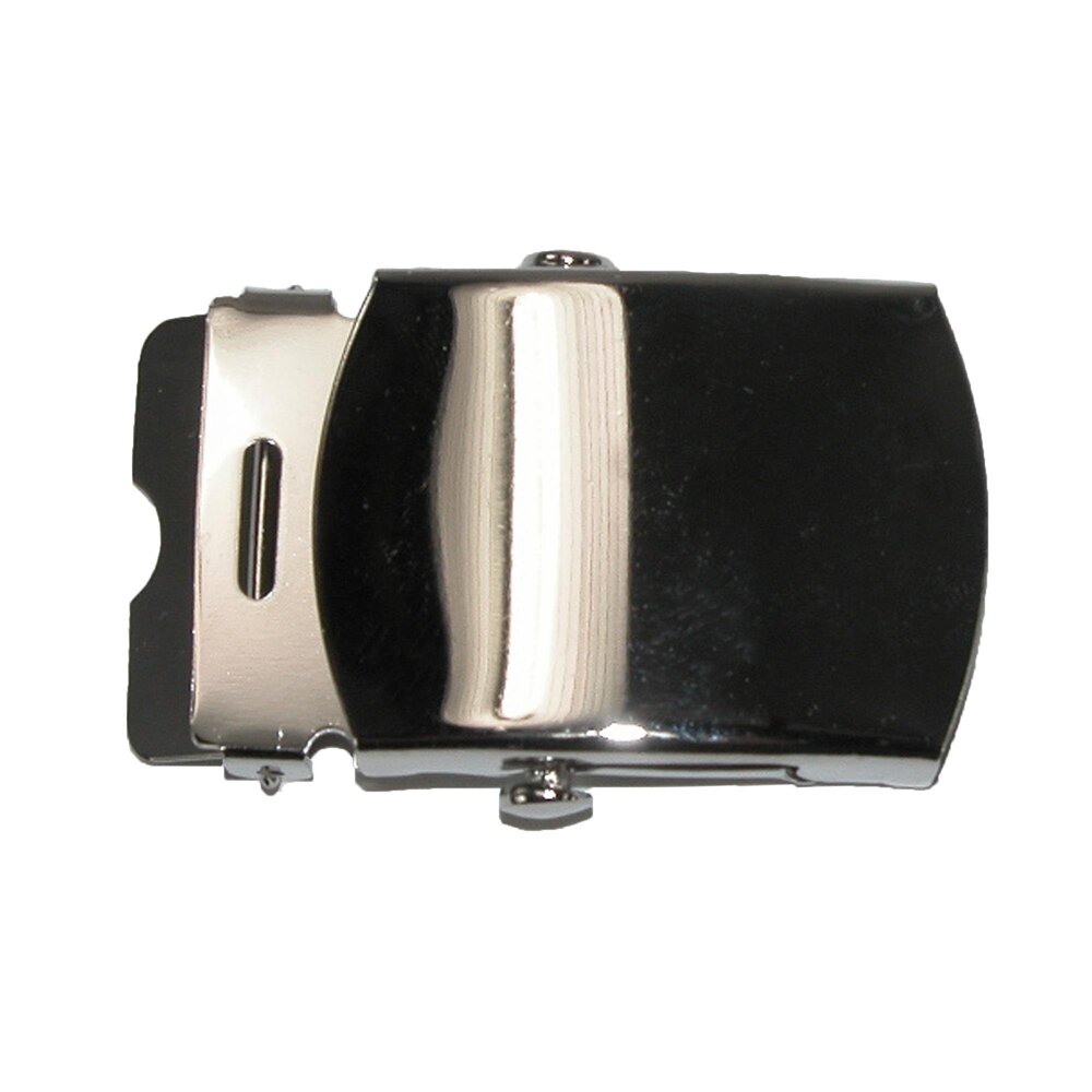 7564 Blank Removable Military Belt Buckle, Silver